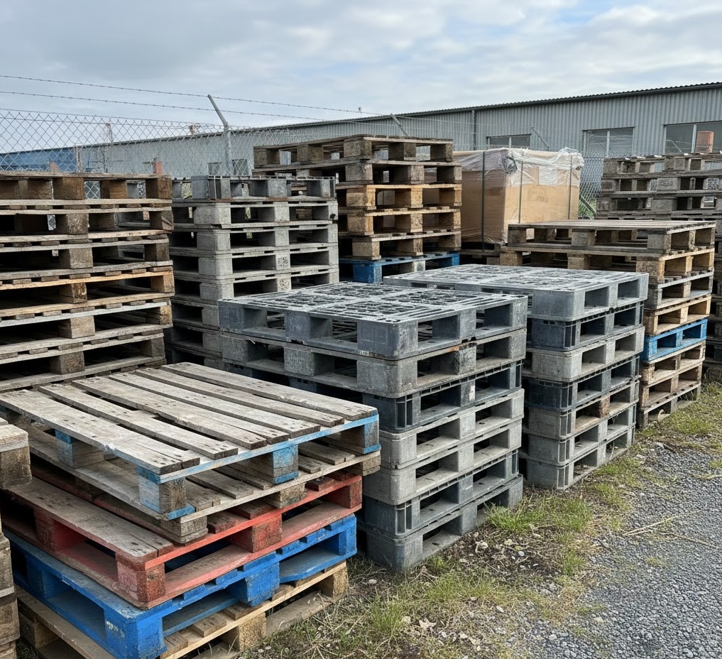 Various pallet types and materials